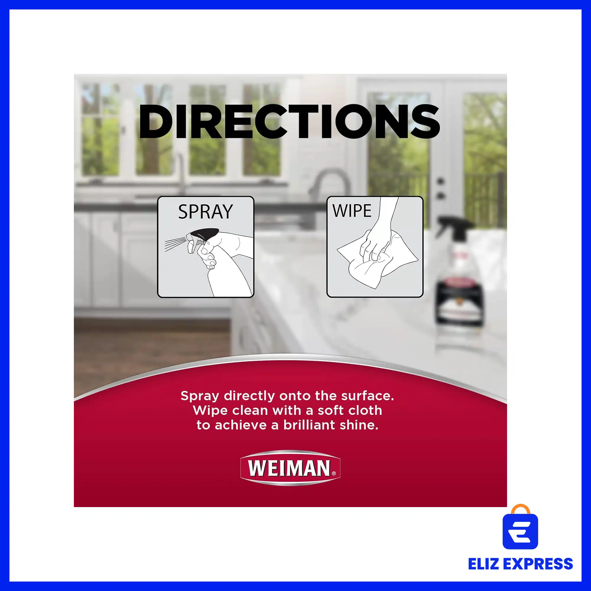 Weiman Quartz & Stone Clean & Shine 24oz (710ml)-4