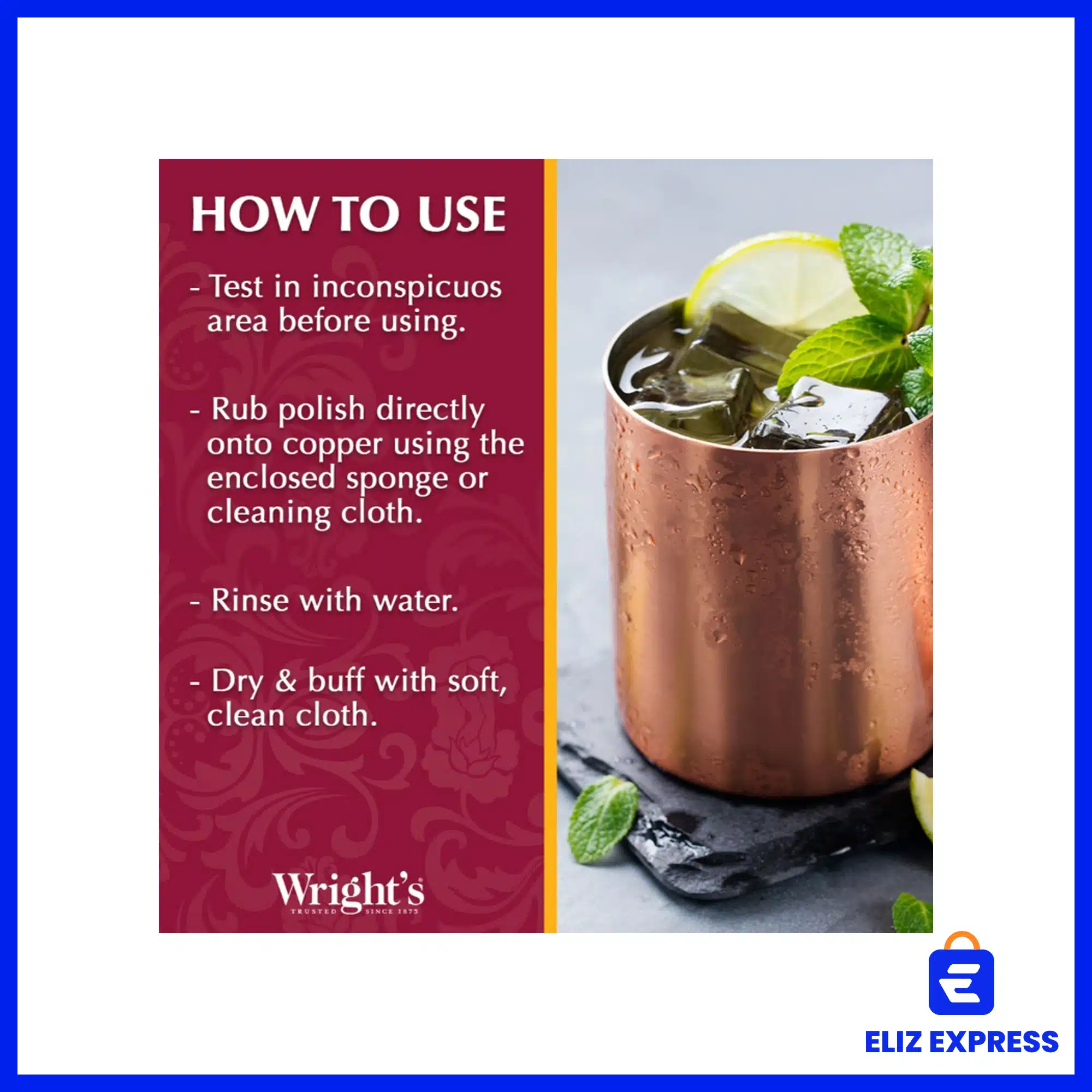 Wrights Copper and Brass Cream Cleaner - Gently Cleans Removes Tarnish Without Scratching White, Whether It’s for Kitchenware, Décor Items, Jewelry, or Collectibles 227gr 4