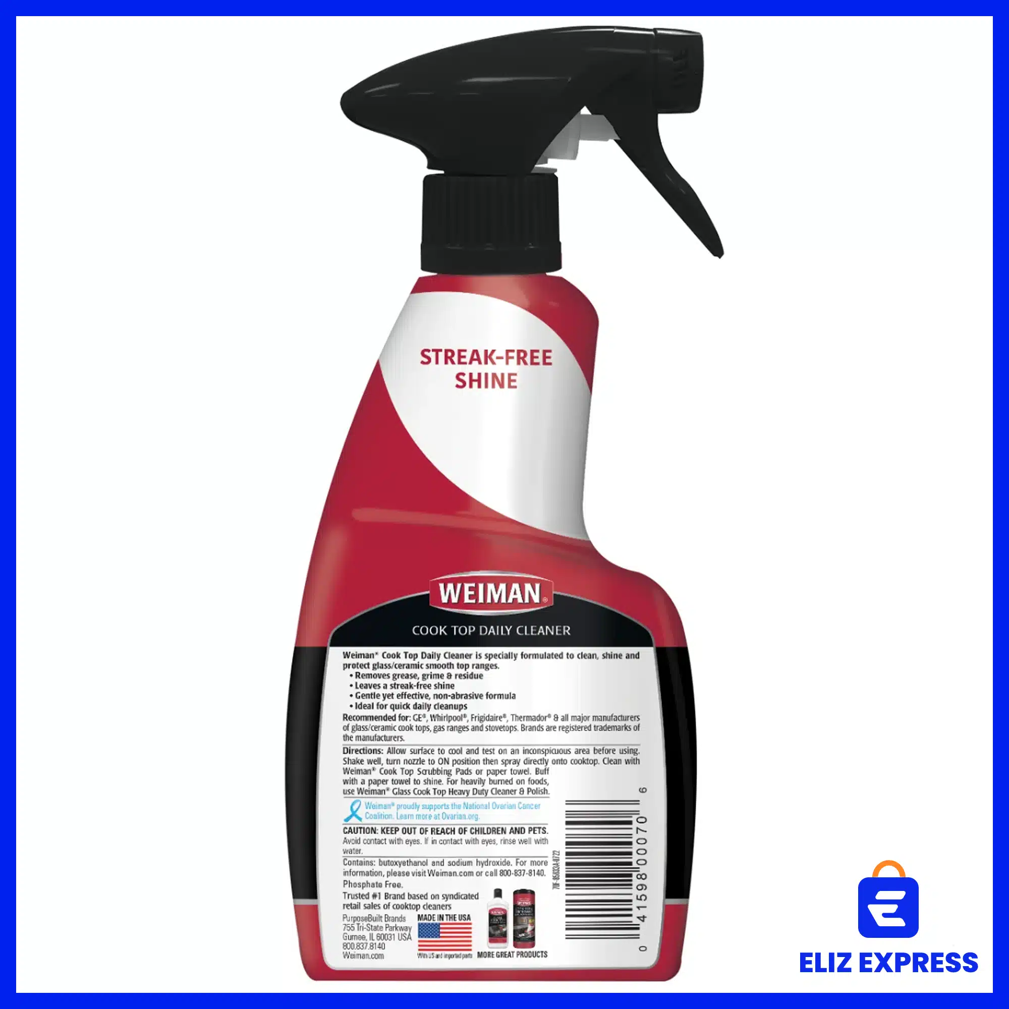 Weiman Glass Cook Top Daily Cleaner 12oz (355ml)-2