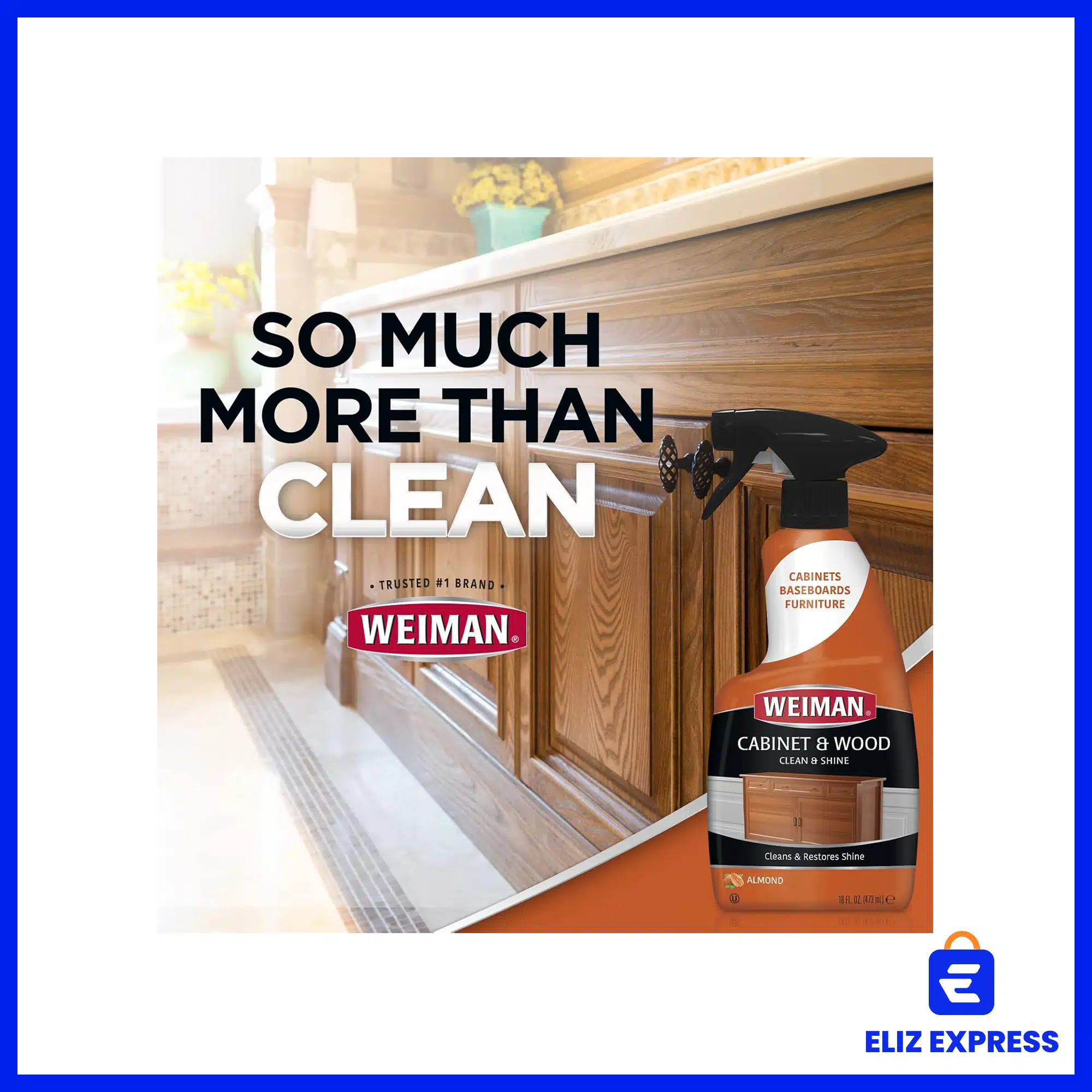 Weiman Cabinet & Wood Clean & Shine Cleans & Restores Shine 16oz (473ml)-6
