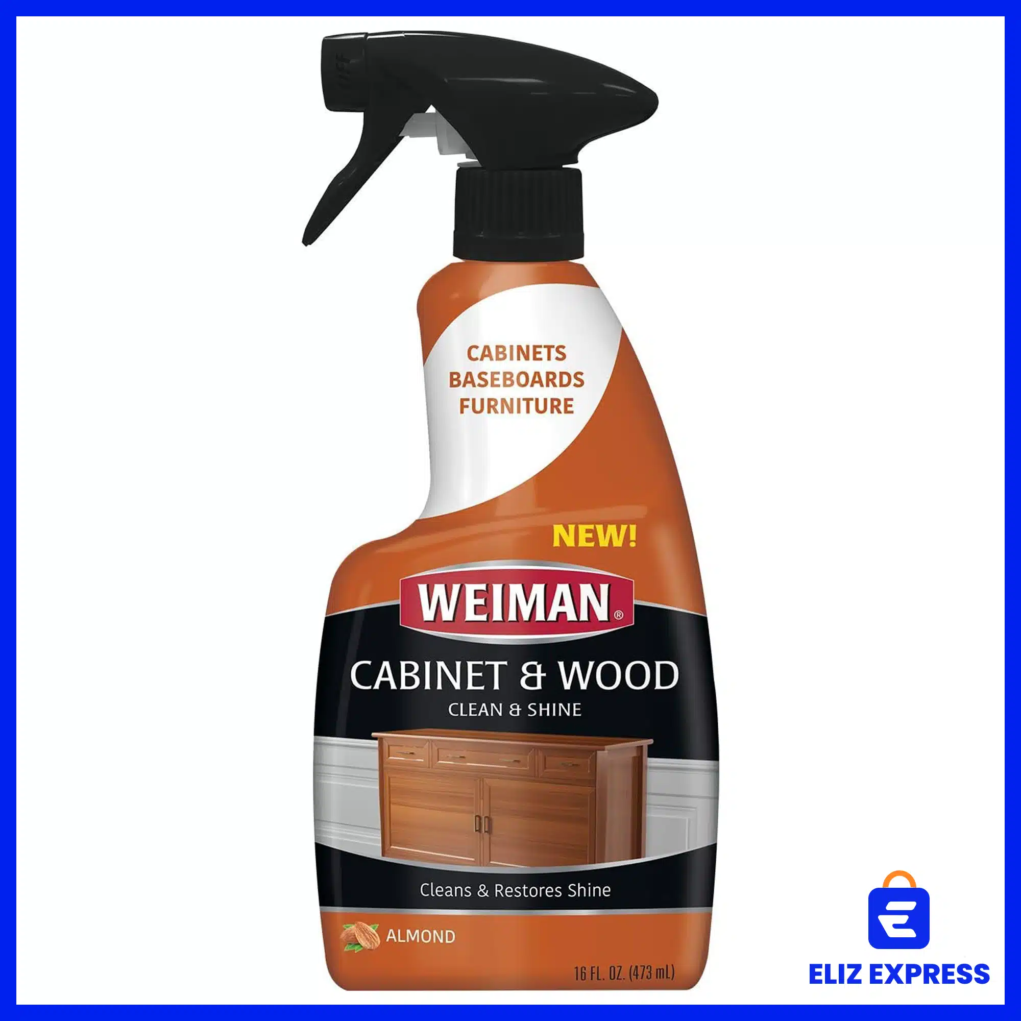 Weiman Cabinet & Wood Clean & Shine Cleans & Restores Shine 16oz (473ml)