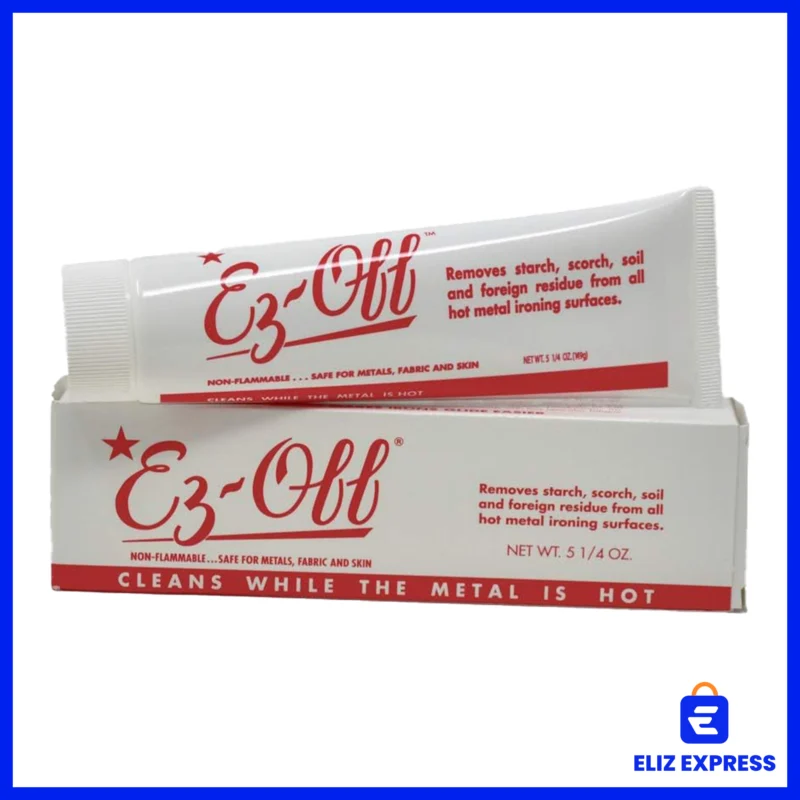 Ez Off Iron Cleaner – Cleans While the Metal Is Hot – Non-Flammable, Safe for Fabric, Metal, and Skin1