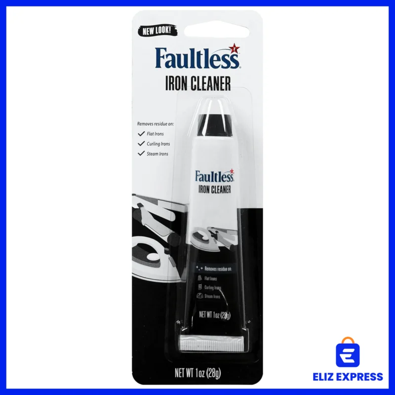 Faultless Hot Iron Cleaner, Non-Toxic Steam Iron Cleaner, Removes Melted Fabrics, Glue, Hard Water, Lime Deposits & Starch 28g1