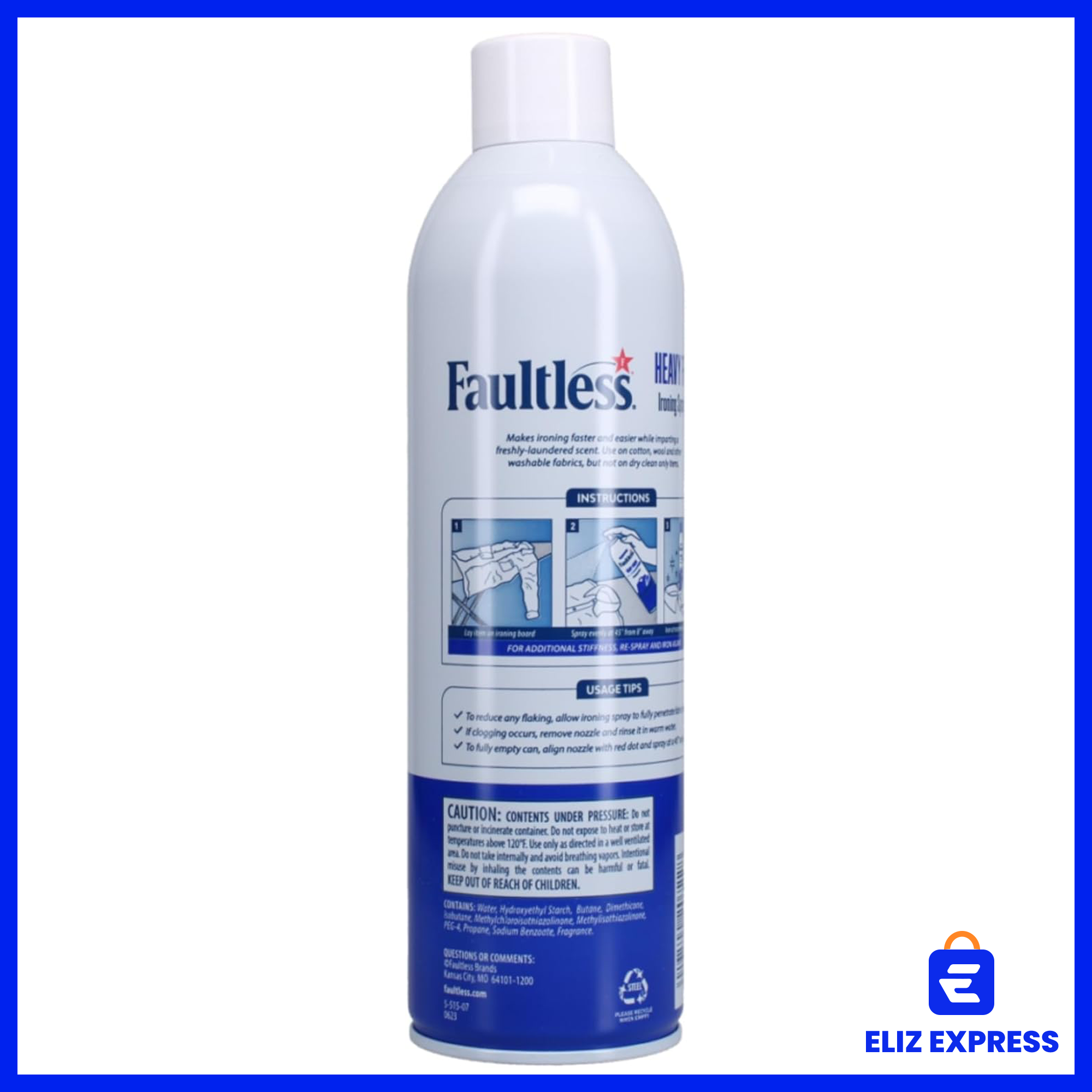 Faultless Instant Fabric Stiffener Spray For Clothes Wrinkle Free Instantly Shirts Sarees And All Cotton Clothes Fresh Wash Aroma3