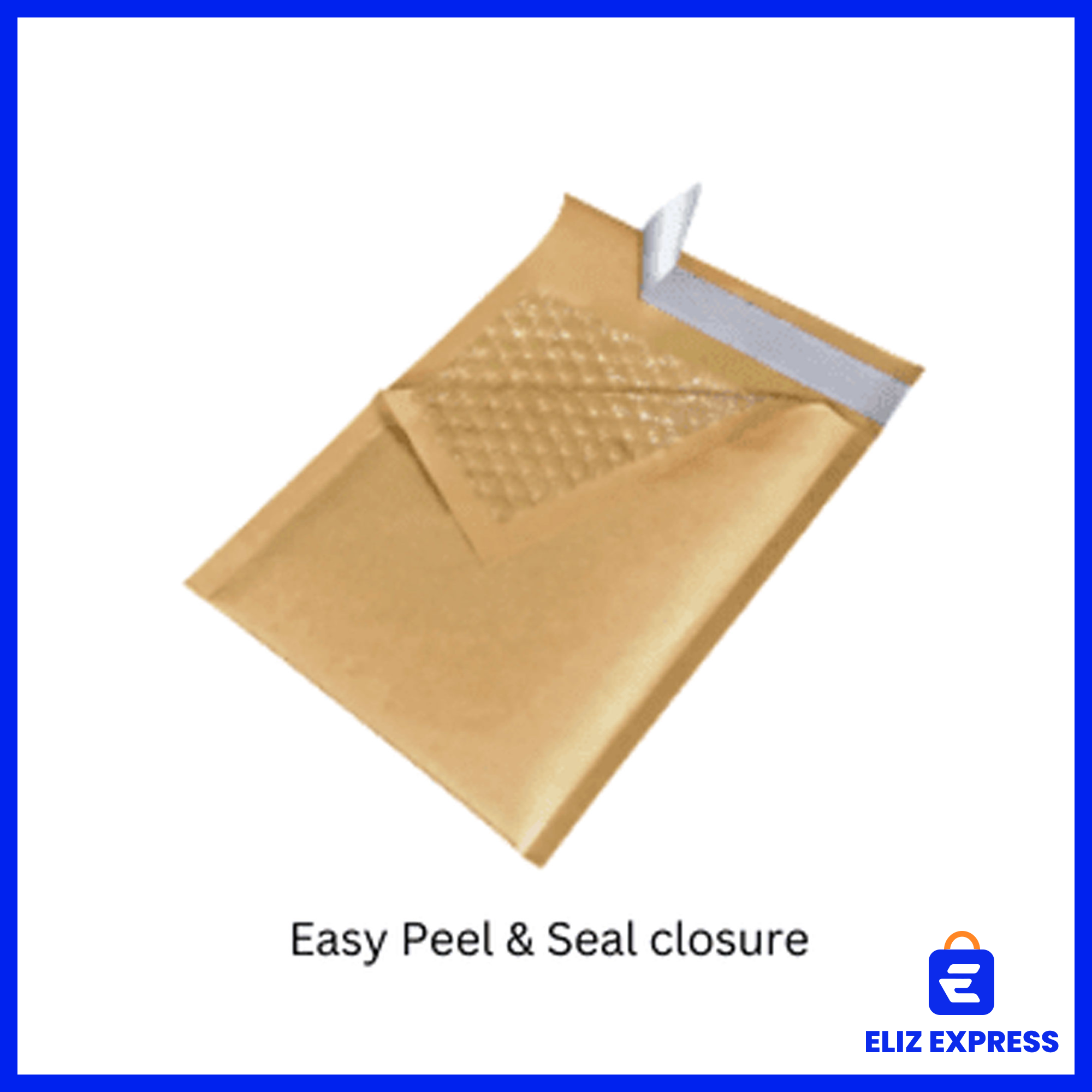 Kraft Paper Bubble Mailers – Padded Eco-Friendly Shipping Envelopes, Air Pouch Peel & Seal Protective Mailers Color White Size XLarge (350x470) - 5 Pcs4