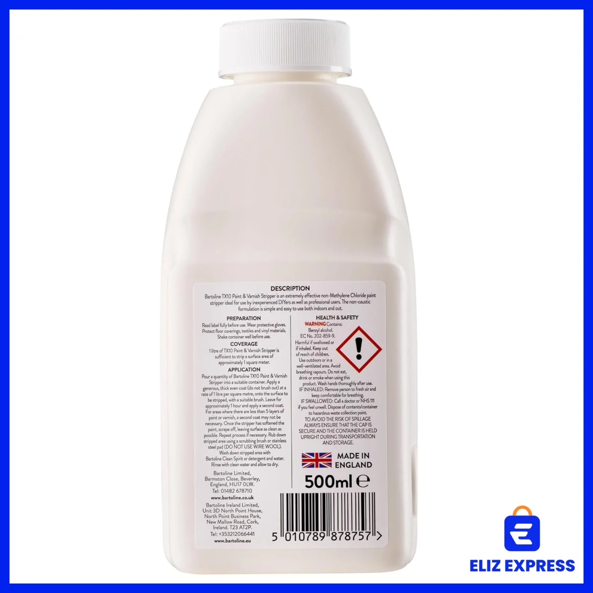 2Bartoline TX10 Paint and Varnish Stripper 500ml