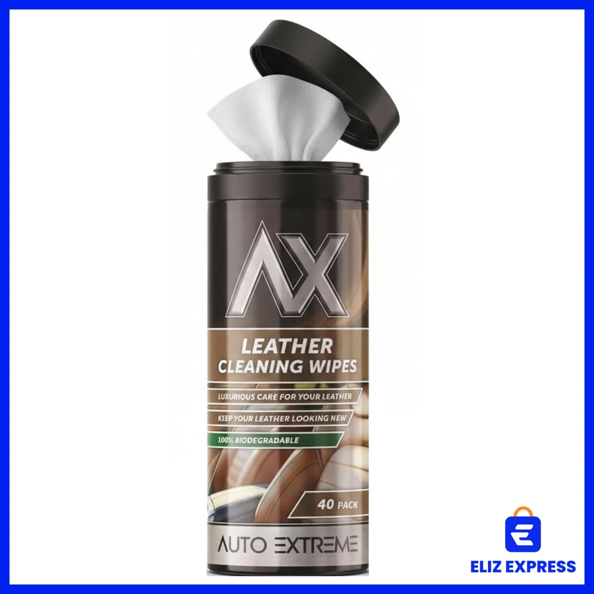 Auto Extreme Leather Cleaning Wipes (40pk) Cleaner & Conditioner-2